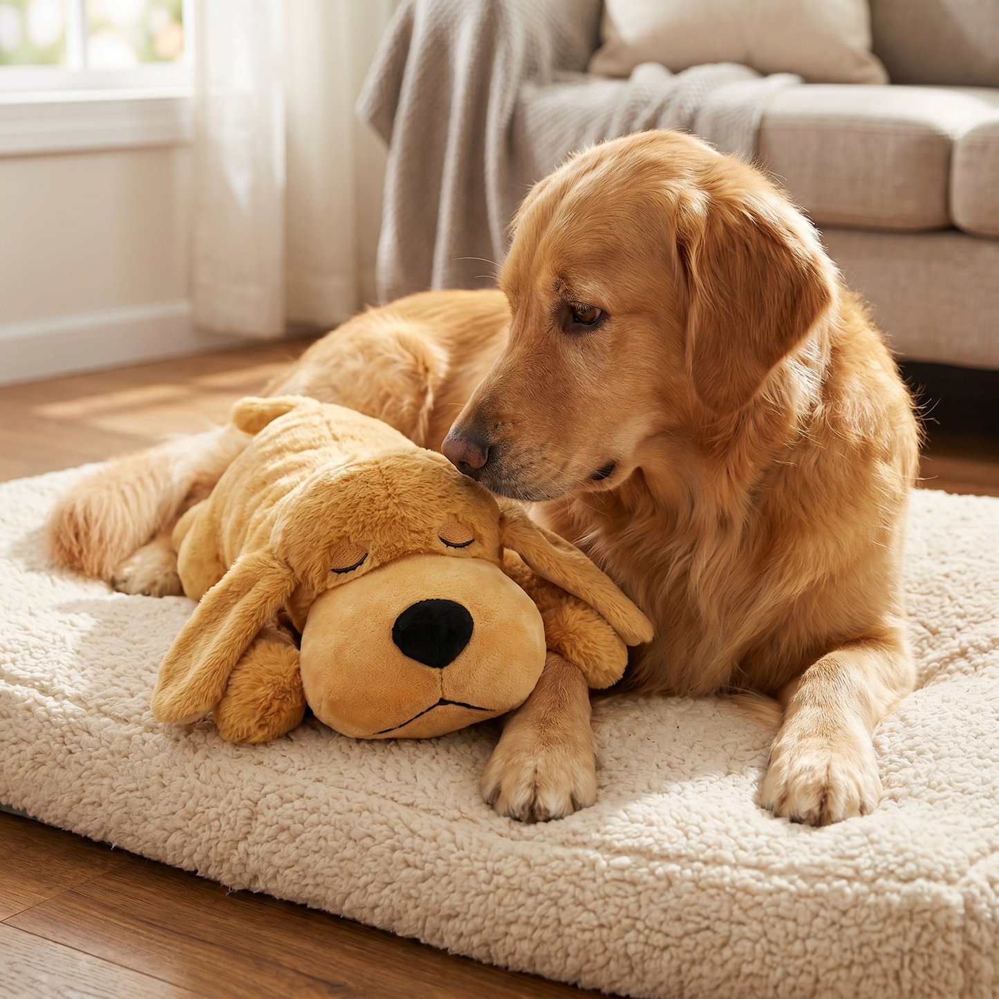 Size reference — comfort dog toy