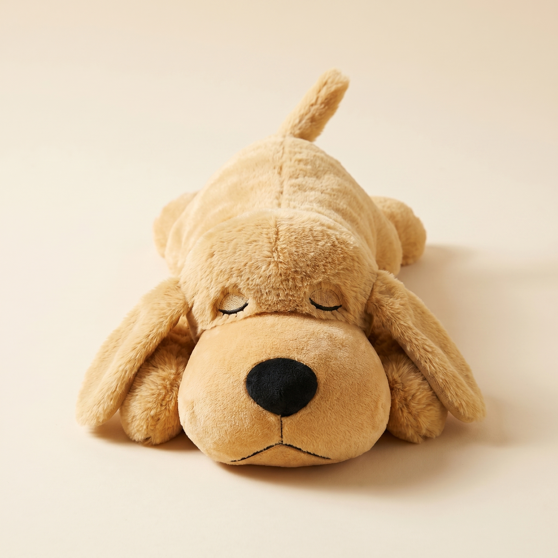 Heartbeat & Warmth Comfort Dog Toy — Light Brown