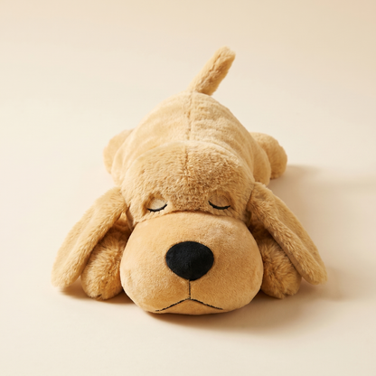 Heartbeat & Warmth Comfort Dog Toy — Light Brown