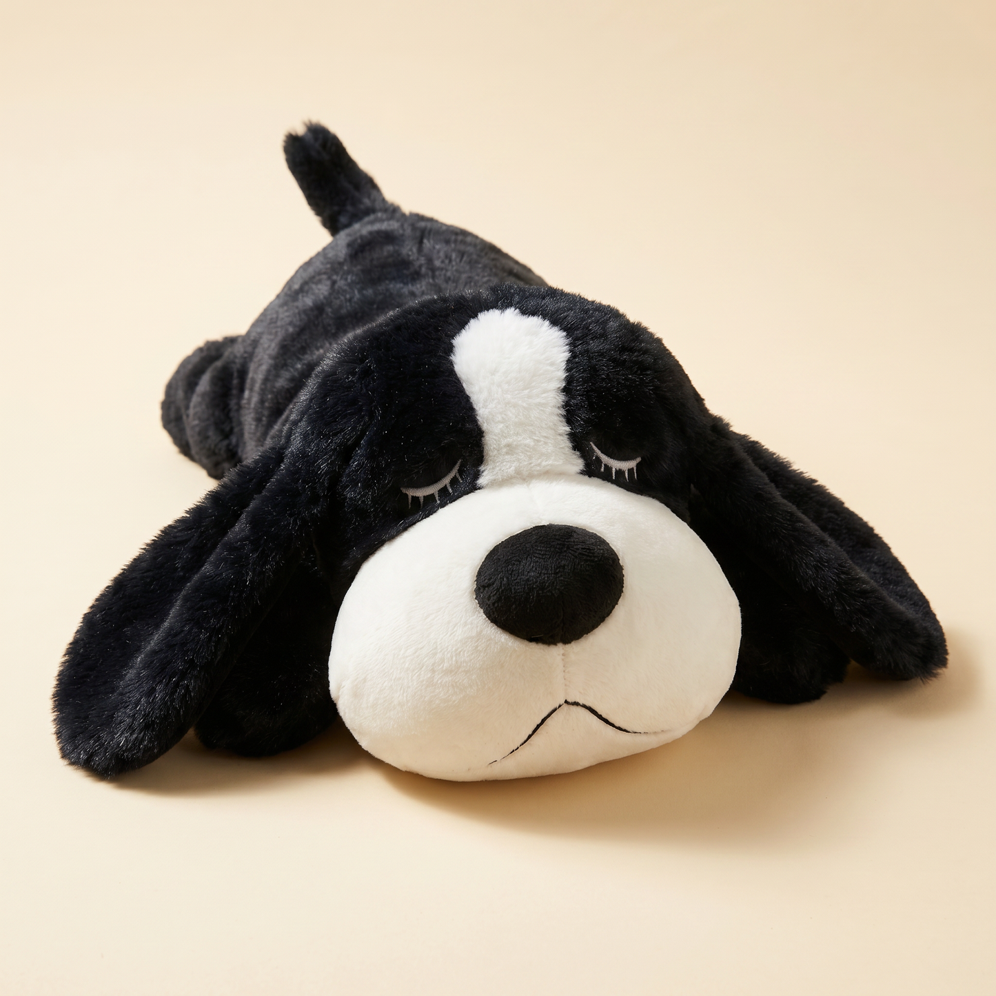 Heartbeat & Warmth Comfort Dog Toy — Black & White