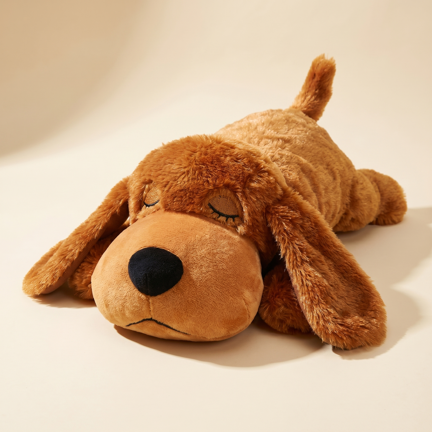 Heartbeat & Warmth Comfort Dog Toy — Dark Brown