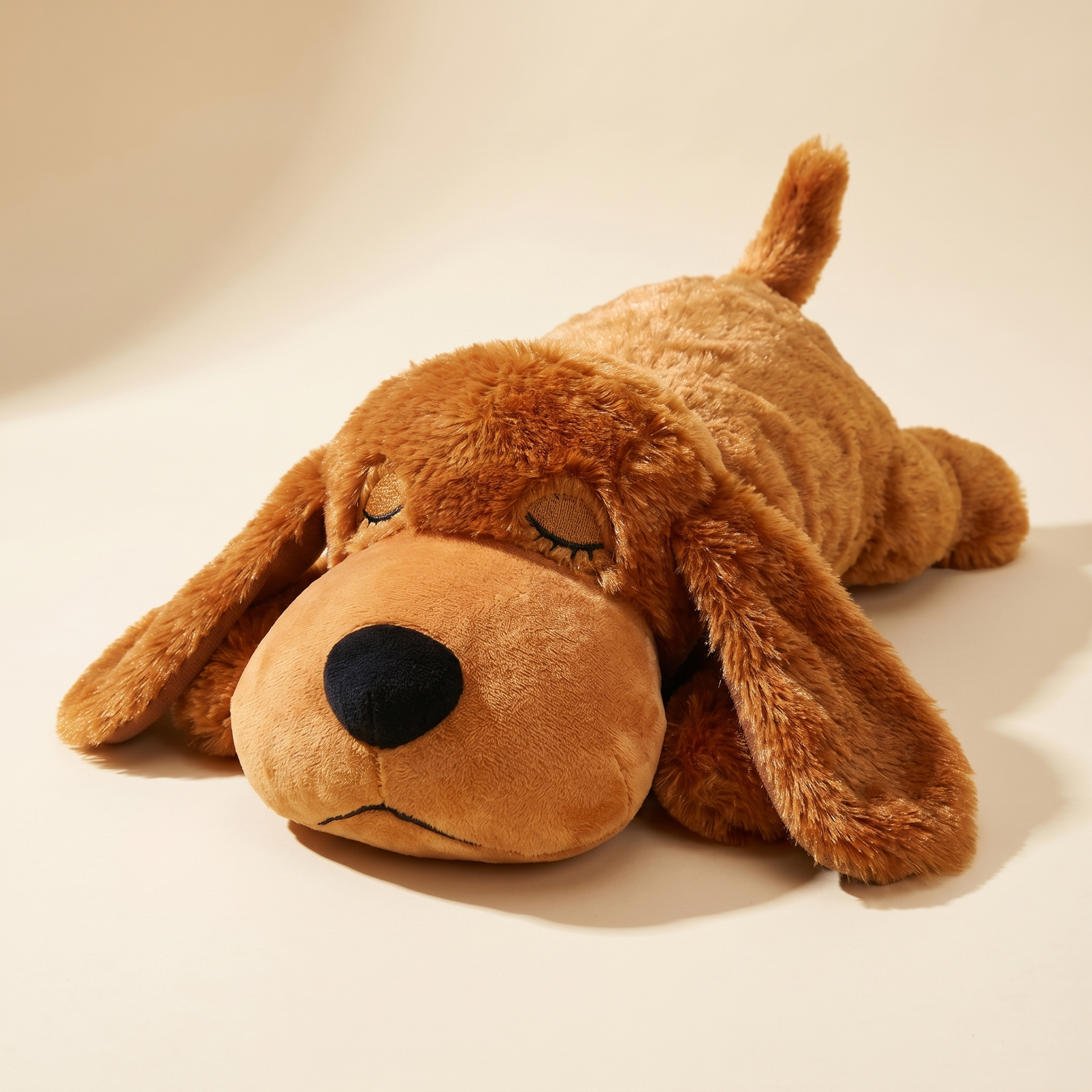 Heartbeat & Warmth Comfort Dog Toy — Dark Brown